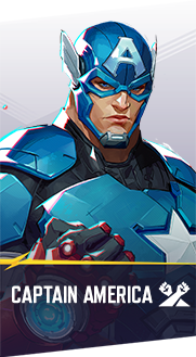 Captain America Marvel Rivals hero card