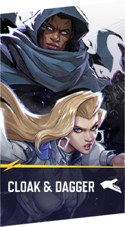 Cloak & Dagger Marvel Rivals hero card