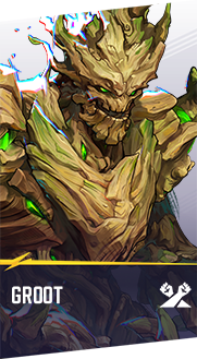 Groot Marvel Rivals hero card