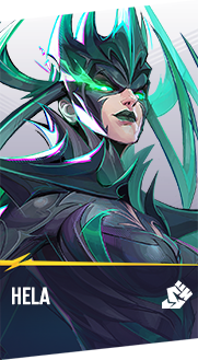 Hela Marvel Rivals hero card