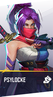 Psylocke Marvel Rivals hero card