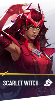 Scarlet Witch Marvel Rivals hero card